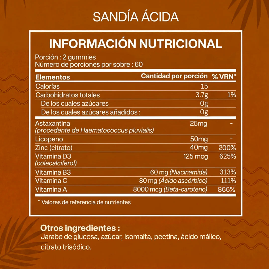 TANNING GUMMIES - gomitas para la piel